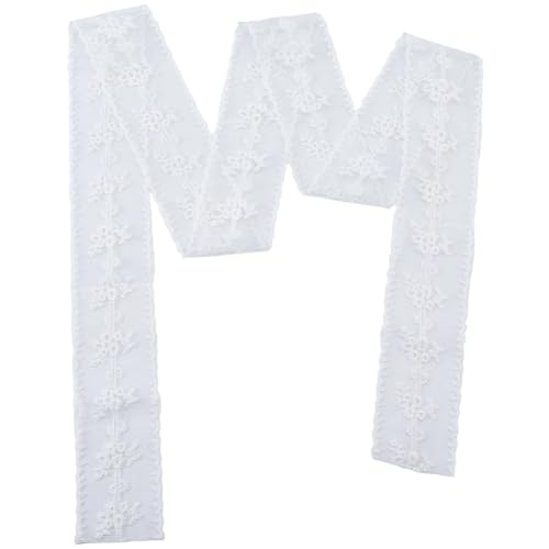 CRASPIRE Pañuelo Encaje Blanco 60 Pañuelo Floral Cabeza Elegante Bandana Larga Diadema Accesorio Bordado Transparente Corbata Cinturón Pañuelo Cintura Cabello Ropa Urbana Femenina