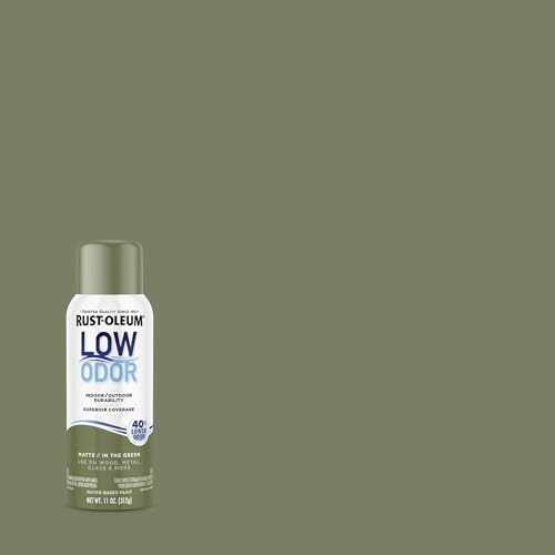 Image of Rust-Oleum Low Odor Premium Spray Paint, 11 oz, Matte In The Green