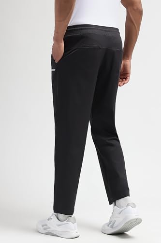 Image of Reebok Men's Polyester Track Pants - Quick Dry Lightweight Gym Trackpants for Men | Training Running Payjama for Men | Athletic Pants - Elastic Drawcord Waistband