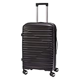 Mala De Bordo 10Kg Polipropileno Viagem Medidas Padrão Anac Mala De Pequena De Mão 4 Rodas Duplas 360° Cadeado Segredo Zíper Antifurto Rígida Leve (PRETO, Pequeno)