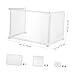 VILLCASE 3pcs Transparent Sneeze Guard Partition Desktop Divider for Student Desks and Office Workstations Easy to Install Protective Shield