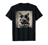 Coole Katze mit Sonnebrille, Katzen T-Shirt