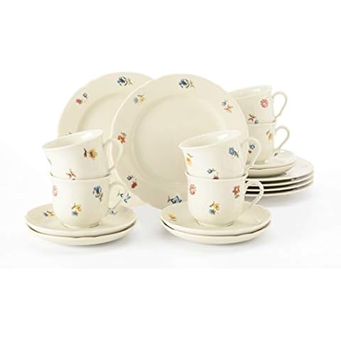 Seltmann Weiden Marieluise Blütenmeer Kaffeeservice 18-tlg., Elfenbein, 43.0 x 24.0 x 18.1 cm Cover