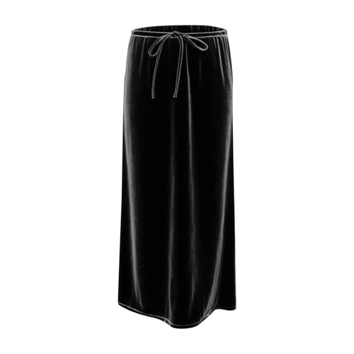 Women Velvet Maxi Skirts Dressy Bodycon High Waisted Mermaid Long Skirt Flowy Formal Evening Cocktail Party Skirts4