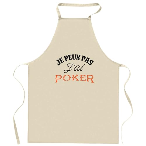 Tablier poker Otshirt idéal pour animer vos soirées barbecue en famille