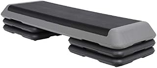 F2C 43 inch Adjustable Aerobic Stepper Exercise Workout Step Platform Bench with 4