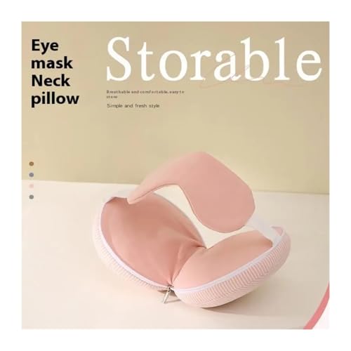 Almohada de cuello ajustable y máscara para dormir miniatura 5