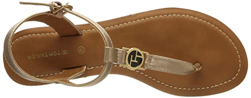 TOM TAILOR 3290303, Sandali Donna, Oro Rosa, 39 EU...