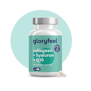 Collageen Hyaluronzuur COQ10 tabletten – 60 capsules voor 2 maanden voorraad – Voor huid haar en botten met zink, Magnesium, Vitamine B12, D3, A en C – Viscollageen Supplement