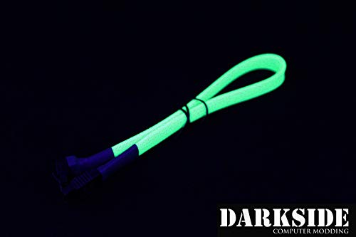 Cable SATA 3.0 30cm con conector 180° a 90° Verde miniatura 2