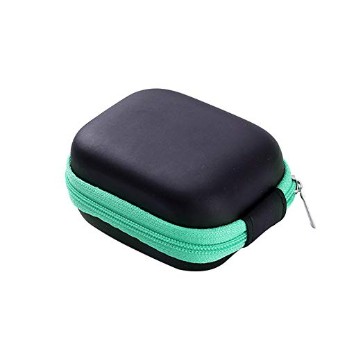 pushfocourag Portable Empty Carrying Case Shockproof storage bag 6 bottles of essential oil storage box EVA bag Holder Storage Bag for 6 Bottles Essential Oil 5ml - Green
