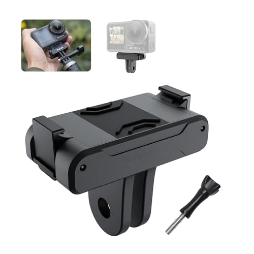 AuyKoo Magnetyczny uchwyt adaptera do DJI Action 5 Pro Action 4/3 z przyłączem adaptera do DJI Action 5 Pro/4/3, szybkozłączkowy uchwyt adaptera