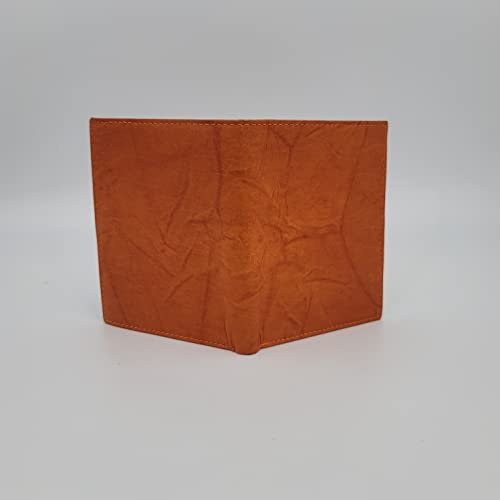 Image of ag wallets AG Wallets RFID Signal Blocking Leather European Hipster Wallet (Marmalade Tan)