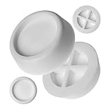 Smorzatore di vibrazioni per lavatrice, asciugatrice, lavastoviglie, 4 pezzi, bianco, in gomma, per piedini fino a Ø 45 mm, tappetino antivibrazioni universale