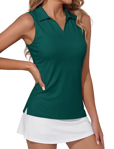 TACVASEN Sleeveless Golf Polo Tank Top