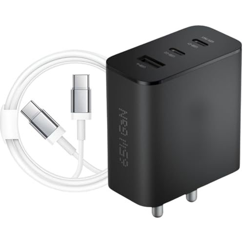 Image of New 65W Type-C Charger Compatible with CMF Phone 1, Nothing Phone 2, Phone 2a, 2a Plus CMF Adapter 65W GaN 3A Multiport Mobile