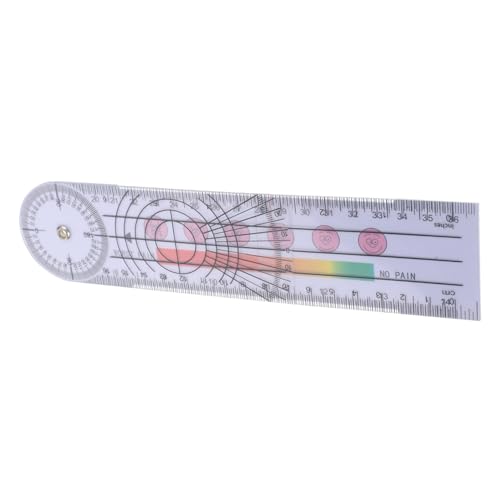 VILLFUL Angle Ruler Quick Angle Protractor Architectural Ruler Portable Goniometer Finger Goniometer Rotating Ruler Body Measuring Tools Physical Goniometer Angle Finder Ruler