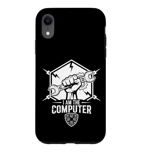 AM THE COMPUTER Tech ���J�j�b�N�h���C�o�[ �� �K�C �X�}�z�P�[�X iPhone XR �p