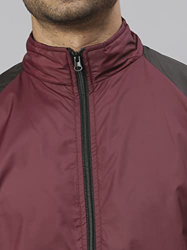 Image of Dennis Lingo Polyester Regular Fit Full Sleeves Men's Color Block Shell Jacket with 2 Pockets - Casual Winterwear for Men
