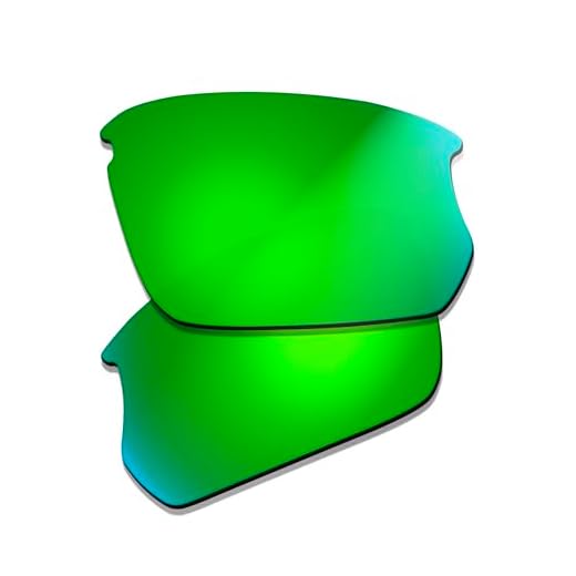 Prizo ORL Lentes de reposição polarizadas antirreflexo para óculos de sol Oakley Bisphaera OO9400 (irídio verde)