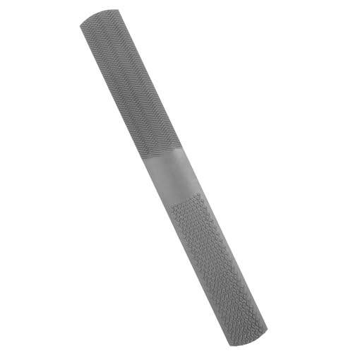 LALAFINA Lima Multifuncional Acero para Madera y Metal, Escofina Plana Pequeña Mango Ergonómico, Herramienta Manual para Tallado y Pulido, Herramienta de Archivo Resistente