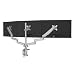 Mount-It! Triple Monitor Mount | Desk Stand with USB and Audio Ports | 3 Counter-Balanced Gas Spring Height Adjustable Arms for Three 24 27 30 32 Inch VESA Screens | C-Clamp and Grommet Bases Included