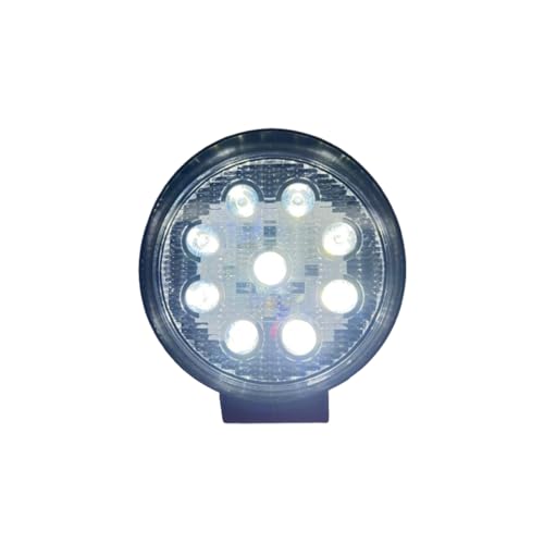 Farol Milha Universal Redondo 9 Leds 27w