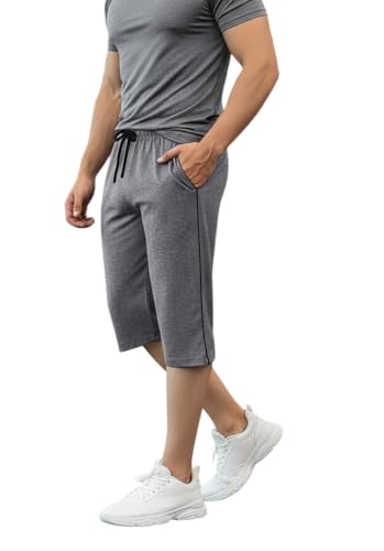 Image of FEEL TRACK Men's Regular Fit Three Fourth Capri