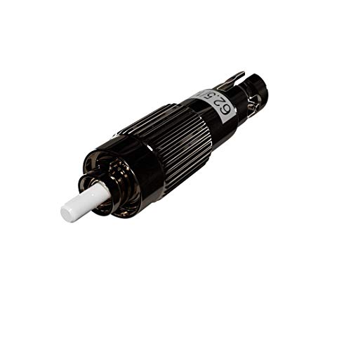 Adaptador óptico fibra FC macho a ST hembra multimodo 62.5/125 miniatura 1