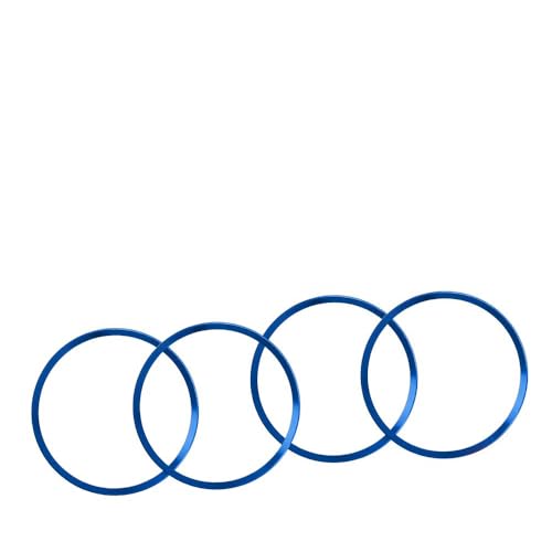 SANRILY 4Pcs Alloy 68mm Car Wheel Rim Center Cap Hub Rings Cover for BMW E39 E46 E90 E60 x1 x3 x5 x6 x7 1 3 5 6 7 Series E39 E46 E90 E60 F12 F22 F23 2.68" Wheel Rim Surrounding Hub Rings Trim(Blue)