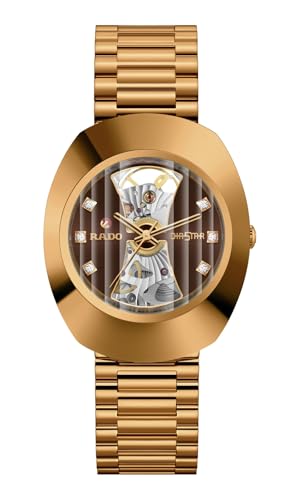 Rado - DiaStar Original Open Heart - Men - Swiss Watch - Sapphire Crystal Dial - Stainless Steel/PVD - 6 Cubic Zirconia - 80 Hours of Power Reserve - Automatic - 35 mm