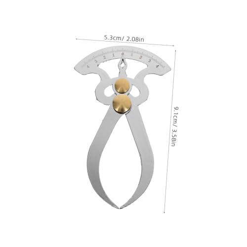 Calibrador de Espesor de Metal SOLUSTRE de Acero Inoxidable para Medición Precisa de Diámetro Exterior, Grosor de Pared y Espacios para Carpintería y Metalurgia con Escala Métrica miniatura 2