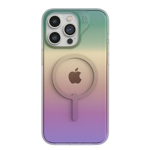 Coque graphène iPhone 15 Pro Max ZAGG Milan Snap irisée compatible MagSafe - 4
