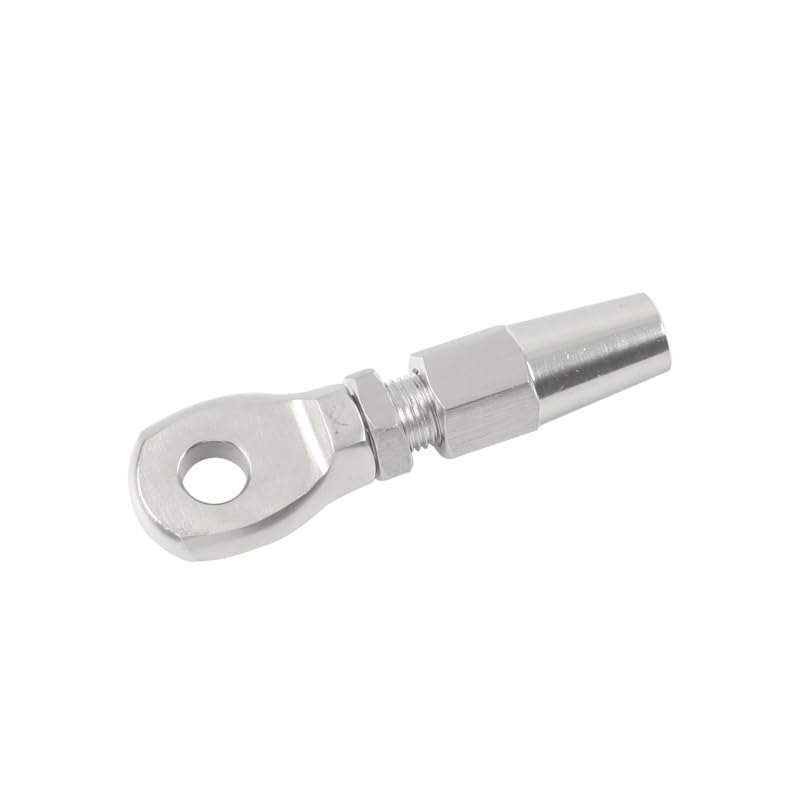 Morsetti Per Fune Hardware di tensione terminale Swageless Eye for ringhiera for cavi da 2 pezzi for for cavo metallico 6 mm