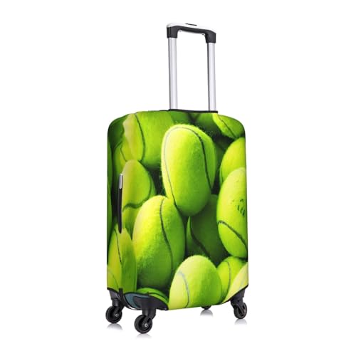 Yellow Tennis Balls Luggage Cover for Suitcase, Suitcase Cover Protector Fit 22-24 Inch Luggage Travel Accessories, M3