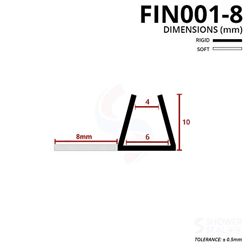 Guarnizioni verticali per doccia, vendute in