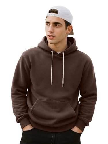 Image of Veirdo 280 GSM Cotton Fleece | Hooded Neck Full Sleeve | Regular Fit Sweatshirt | Solid Hoodie for Men | Sizes: S to 3XL