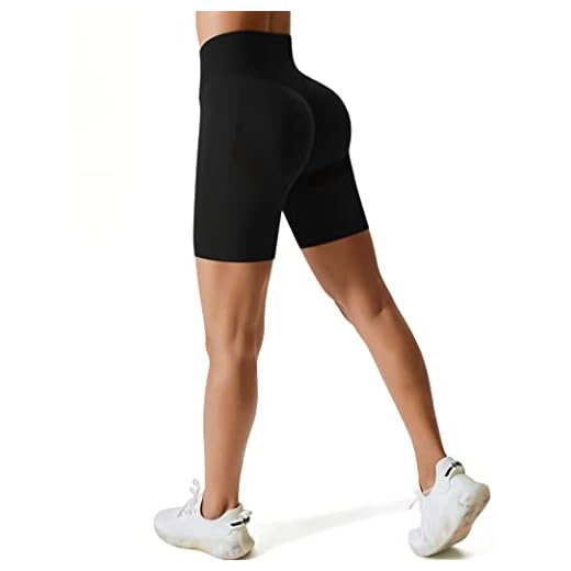 Kiiwah Scrunch Butt Pantalones Cortos Deportivos para Mujer, Elásticos Push Up Booty sin Costuras Leggings, Pantalones Cintura Alta Shorts Mallas Running Pantalones Cortos de Yoga Fitness