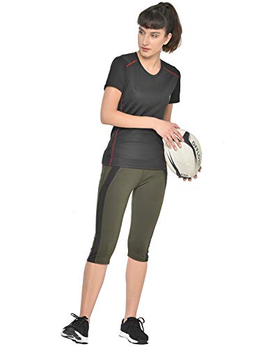 Image of CHKOKKO Women's Skinny Fit Polyester Workout Capri