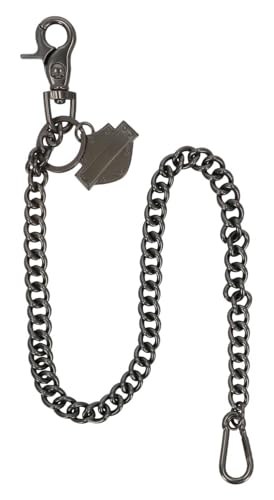 Harley-Davidson Men's Bar & Shield Logo 24 inch Wallet Chain, Gunmetal Finish2