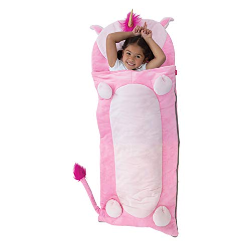 Bixbee Kids Sleeping Bag, Soft Sleepy Sack For Kids & Toddlers | Easy Roll Up Design For School, Daycare + Naptime, 60 X 22 Inches | Cozy Slumber Bag With Lining | Unicorn Sleeping Bag For Girls #TOP13