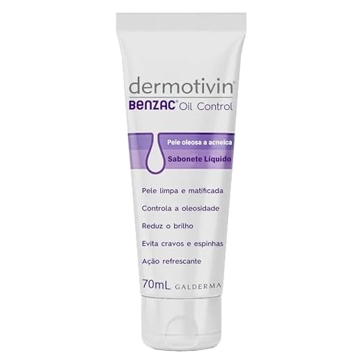 Dermotivin Benzac Oil Control Sabonete liquido 70ml, DERMOTIVIN