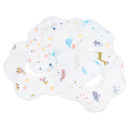 ERINGOGO 4 Piezas babero de bebé de 8 capas Toalla de saliva para pequeños babero babero baberos de algodón para bebés babero para Babero infantil algodón