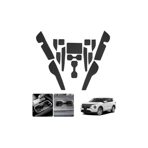Accesorios para Mitsubishi Outlander 2025 - Tapetes para portavasos y consola miniatura 1