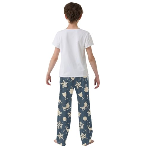 Boys' Pants Christmas Animal Deer Gifts Long Bottoms Jogger Pants Elastic Waist Trousers with Pockets S-XL3