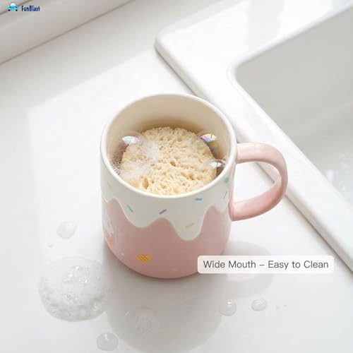Image of FunBlast Milk Mug for Kids - 420 Ml; Unbreakable Mug for Kids, Milk Mugs for Kids Unbreakable - Milk Drinking Cup for Kids (Pink3)