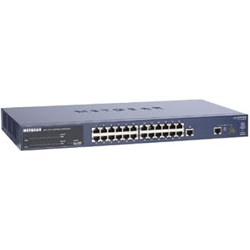 Amazon Com Netgear Prosafe Fs726t 24 Port 10 100mbps 2 Port 10 100 1000mbps Smart Fast Ethernet Switch Computers Accessories