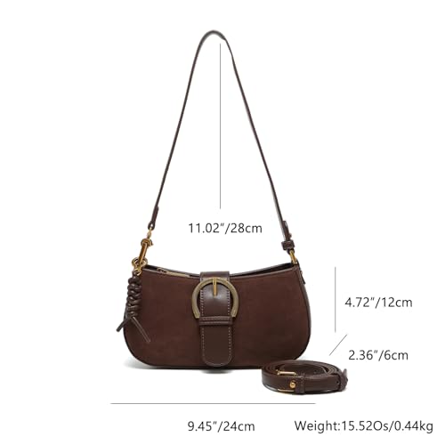 Women's shoulder crossbody bag, retro synthetic leather classic handbag, wallet with zipper2