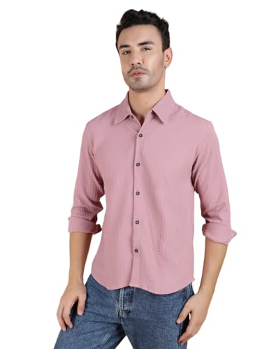 Chemise texturée homme KOTTY en maille relief coupe normale