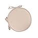 U/D Cojines redondos circulares extraíbles para silla de 30 x 30 cm, fundas suaves para bistro, comedor, hogar, multiusos, color beige